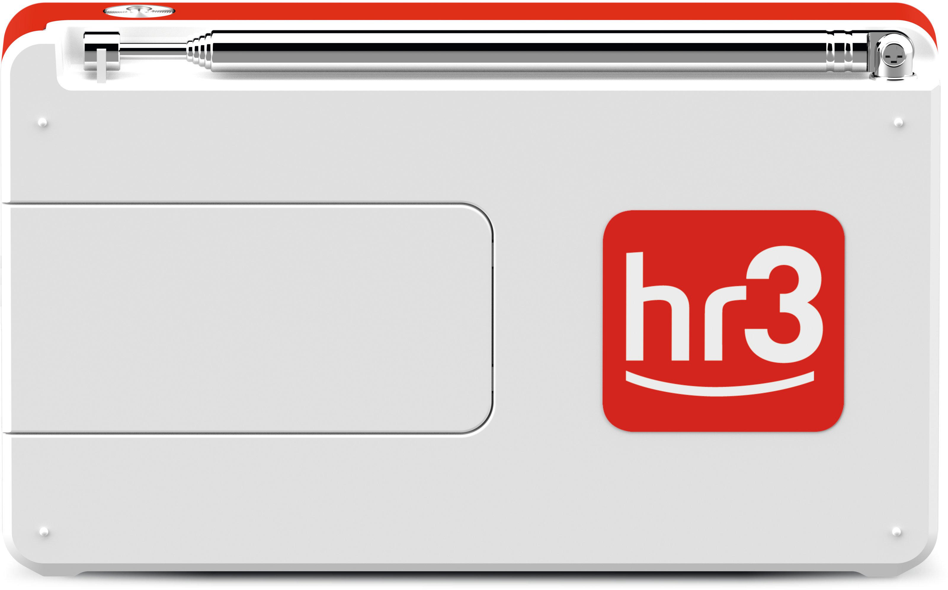 TECHNISAT DIGITRADIO 1 HR3 EDITION DAB+ Digitalradio, DAB+, AM, FM, Weiß/Rot