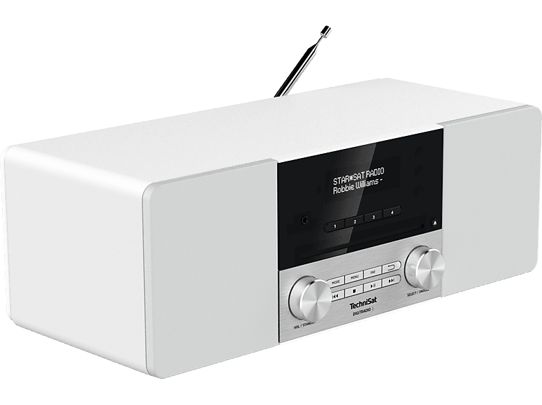 TECHNISAT DIGITRADIO 3 Radio, DAB+, FM, Bluetooth, Weiß