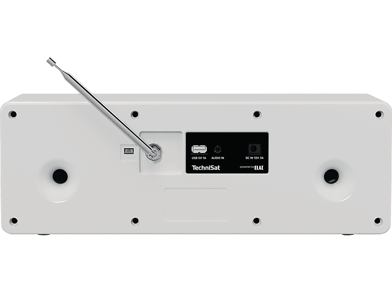 TECHNISAT DIGITRADIO 3 Radio, DAB+, FM, Bluetooth, Weiß