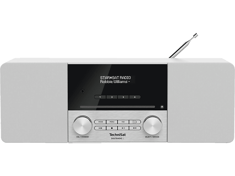 TECHNISAT DIGITRADIO 3 Radio, DAB+, FM, Bluetooth, Weiß