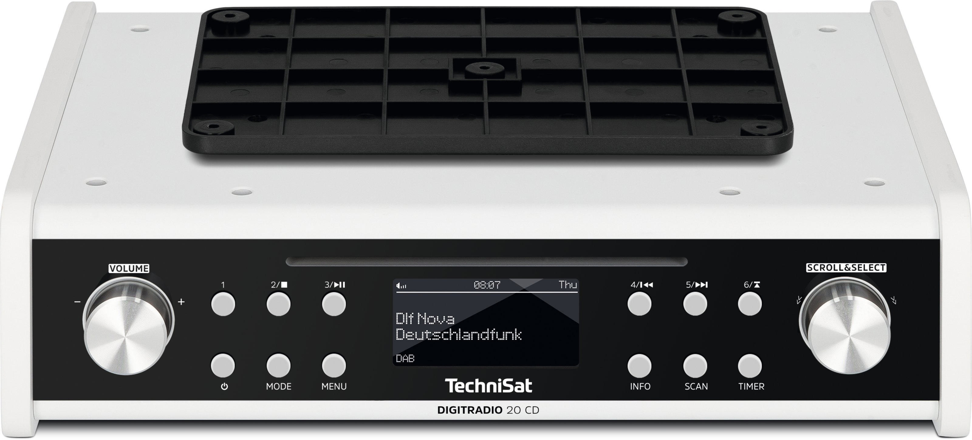 TECHNISAT DIGITRADIO 20 CD DAB+ Digitalradio, Weiß
