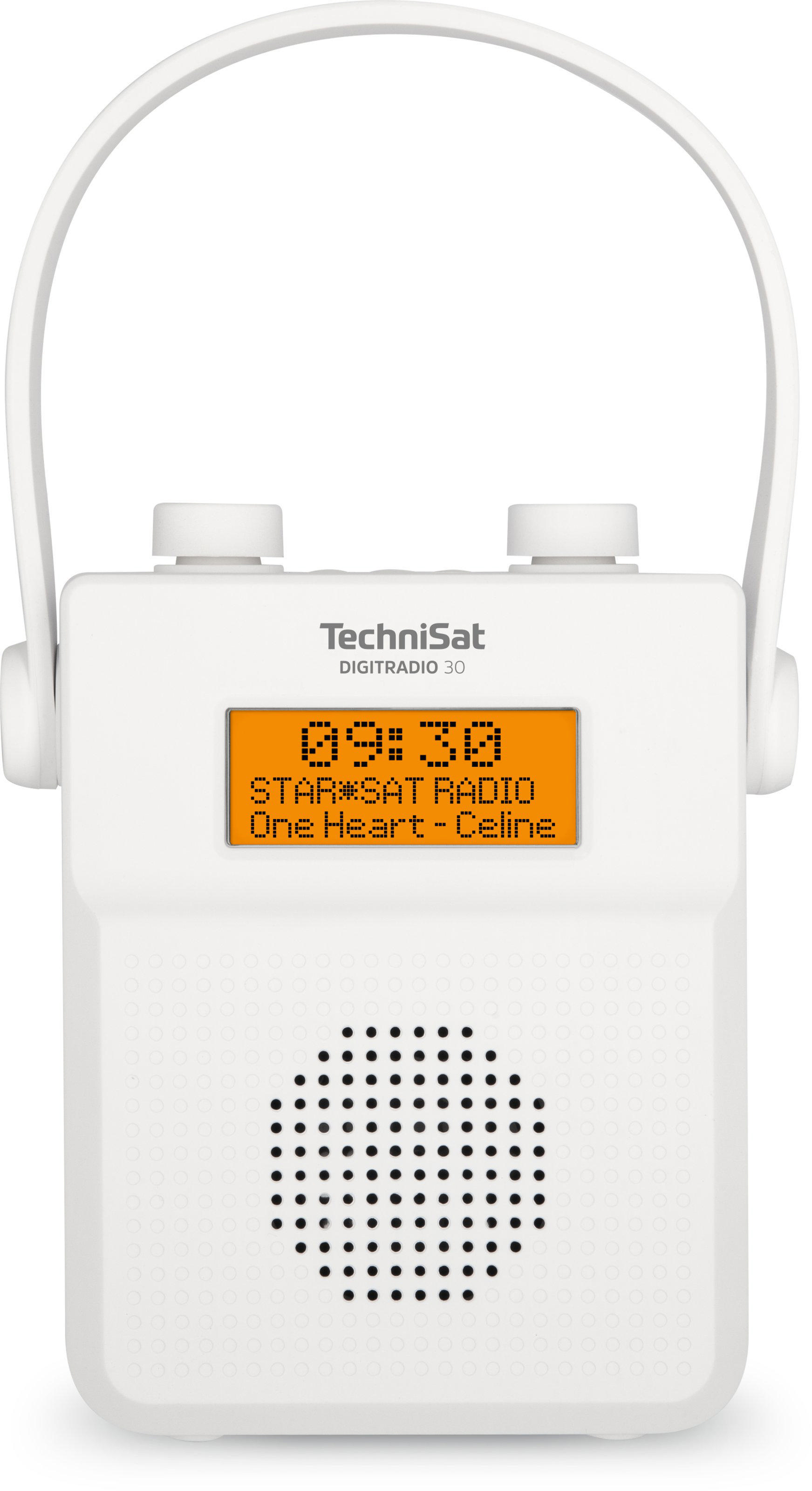 Weiß Duschradio, FM, DIGITRADIO TECHNISAT Portables DAB+, 30
