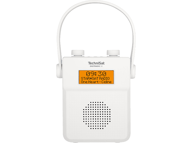 TECHNISAT DIGITRADIO 30 Portables Duschradio, DAB+, FM, Weiß | DAB/DAB+ Radios