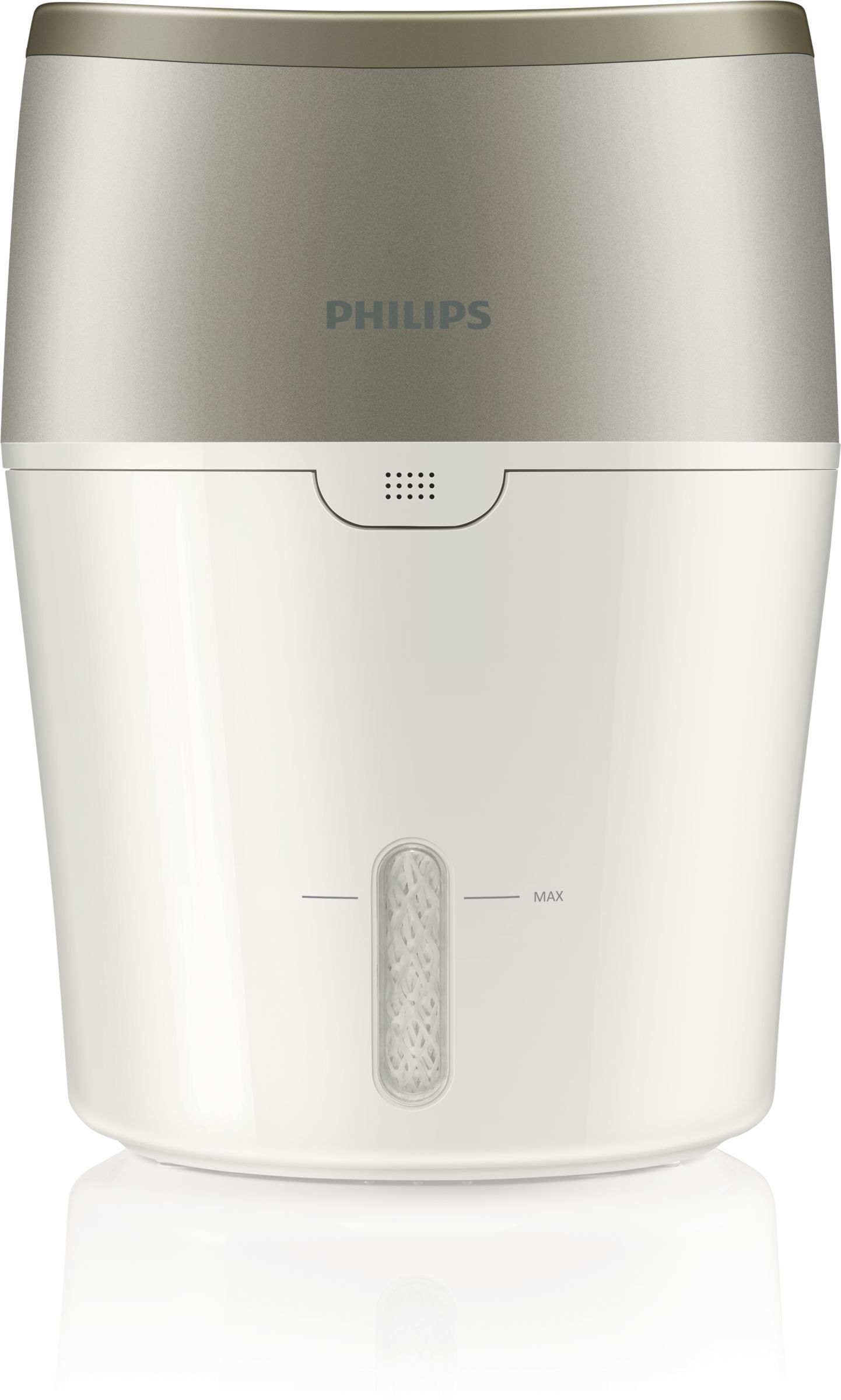 PHILIPS Luftbefeuchter HU4803/01 mit hygienischer NanoCloud-Technologie Luftbefeuchter weiß/ grau metallic (Raumgröße: 25 m²)