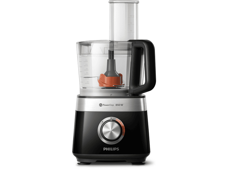 Philips Küchenmaschine HR7530/10 Food Prozessor 850, schwarz Küchenmaschine Schwarz (Rührschüsselkapazität: 2,1 l, 850 Watt) — Foto 5 von 5