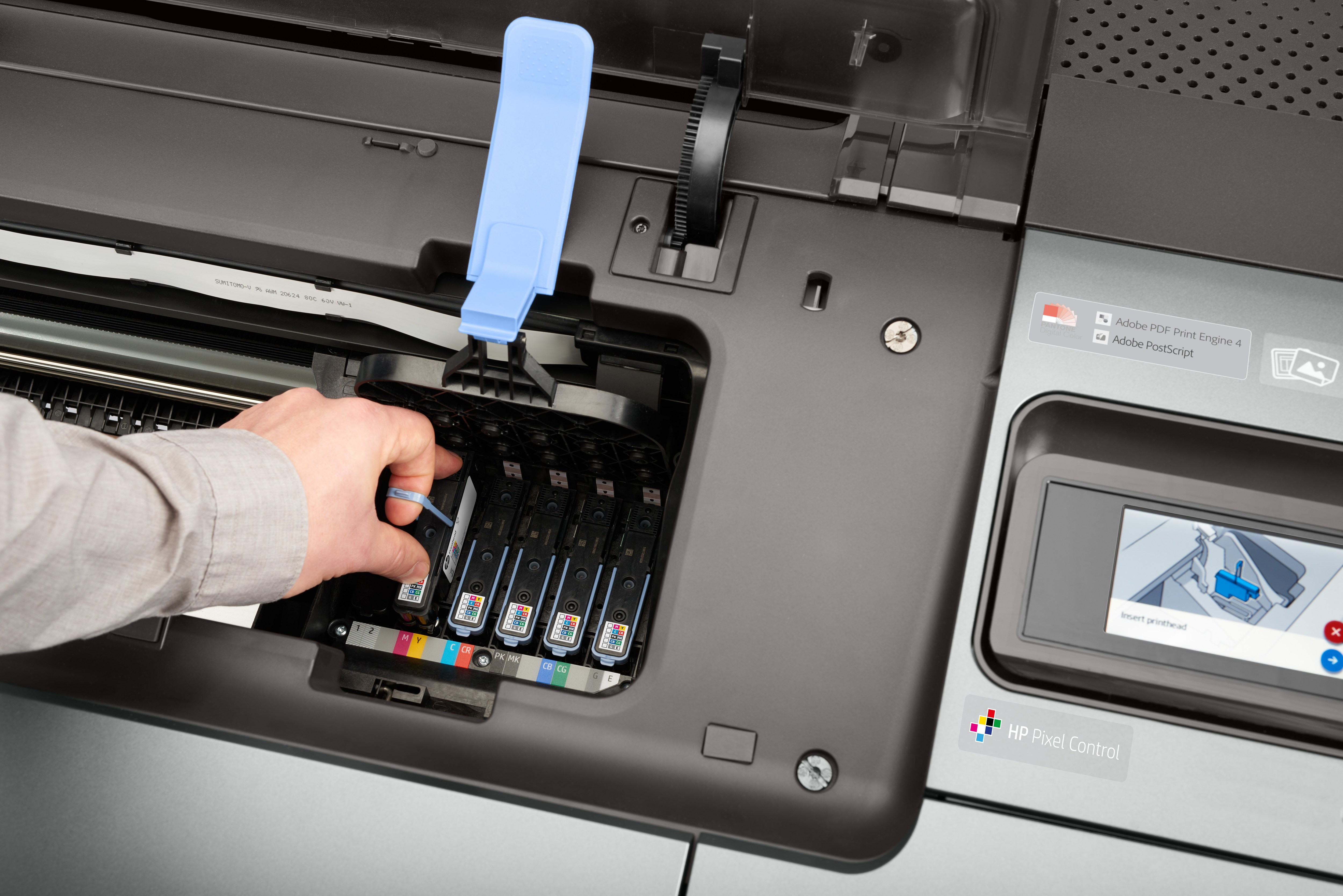 HP DesignJet Z9+dr 44 inç PostScript Yazıcı ile V Kesici