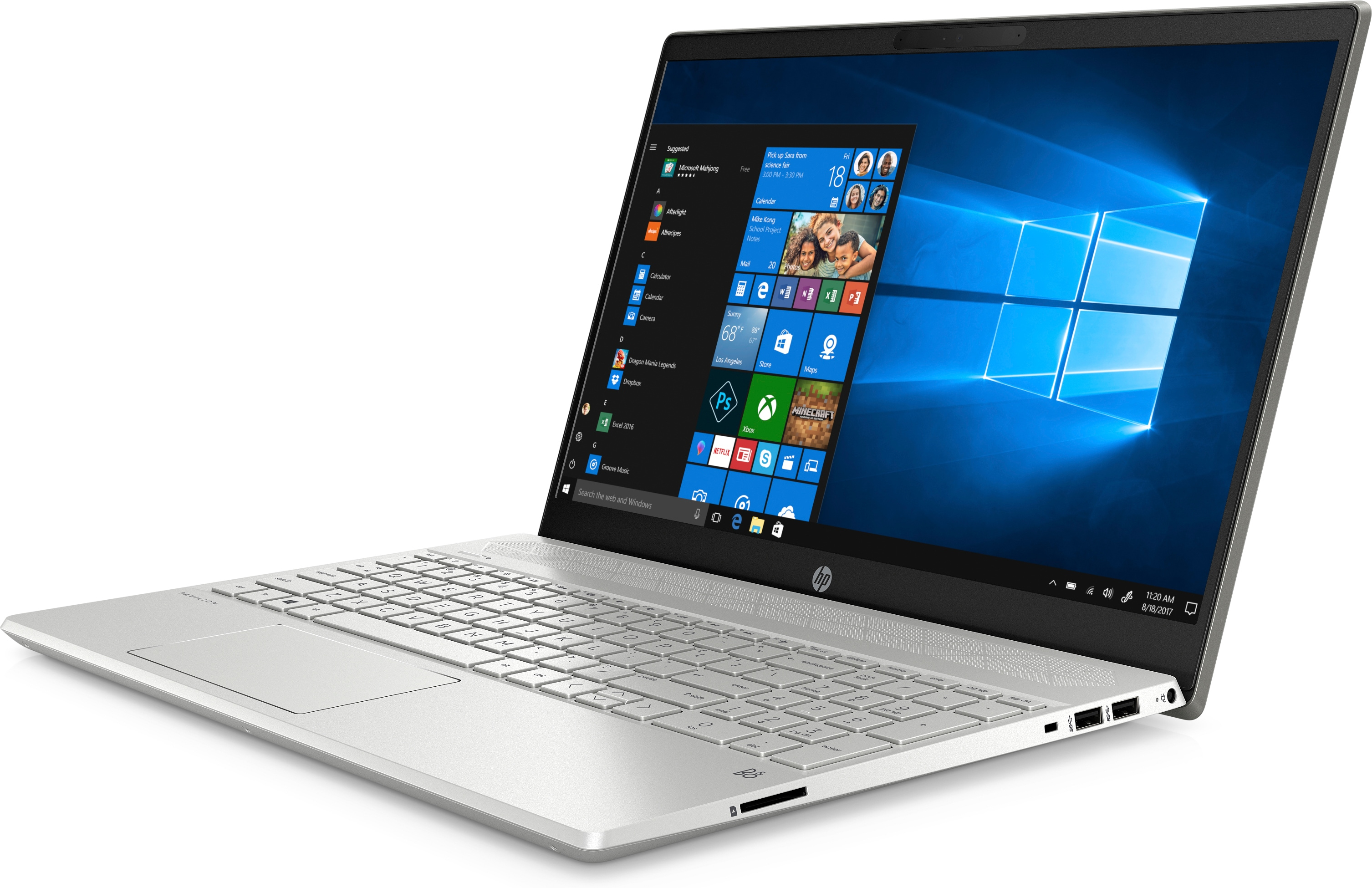 HP Pavilion i5-8265U/ 8GB / 512 SSD/ MX150 2GB GDDR5/ Laptop Gümüş 6ZK74EA