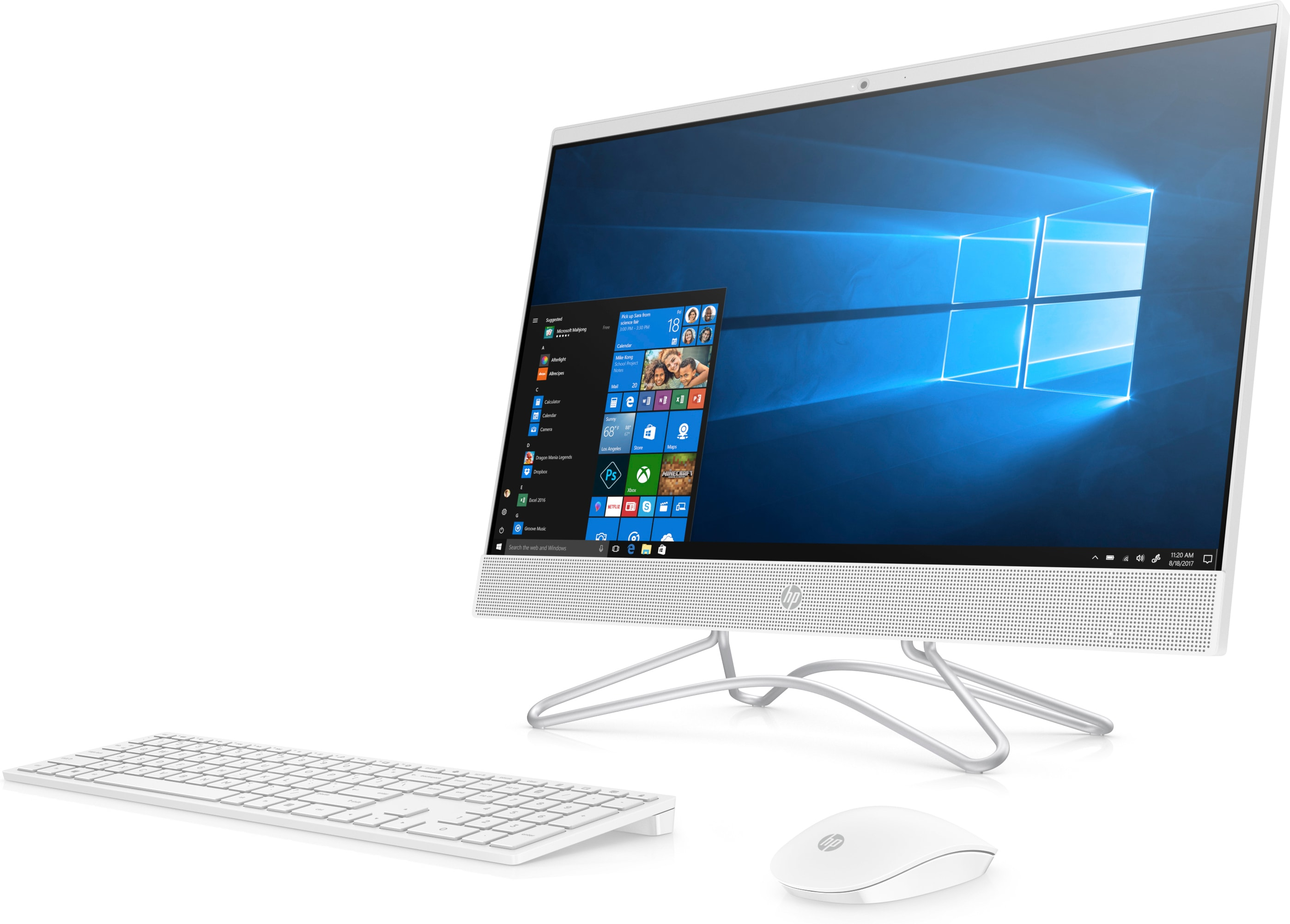 HP 8UH13EA 24-f0058nt/i7-9700T/8/512GB SSD/2GB DDR5 MX110 Grafik Kartı All-In-One PC Beyaz