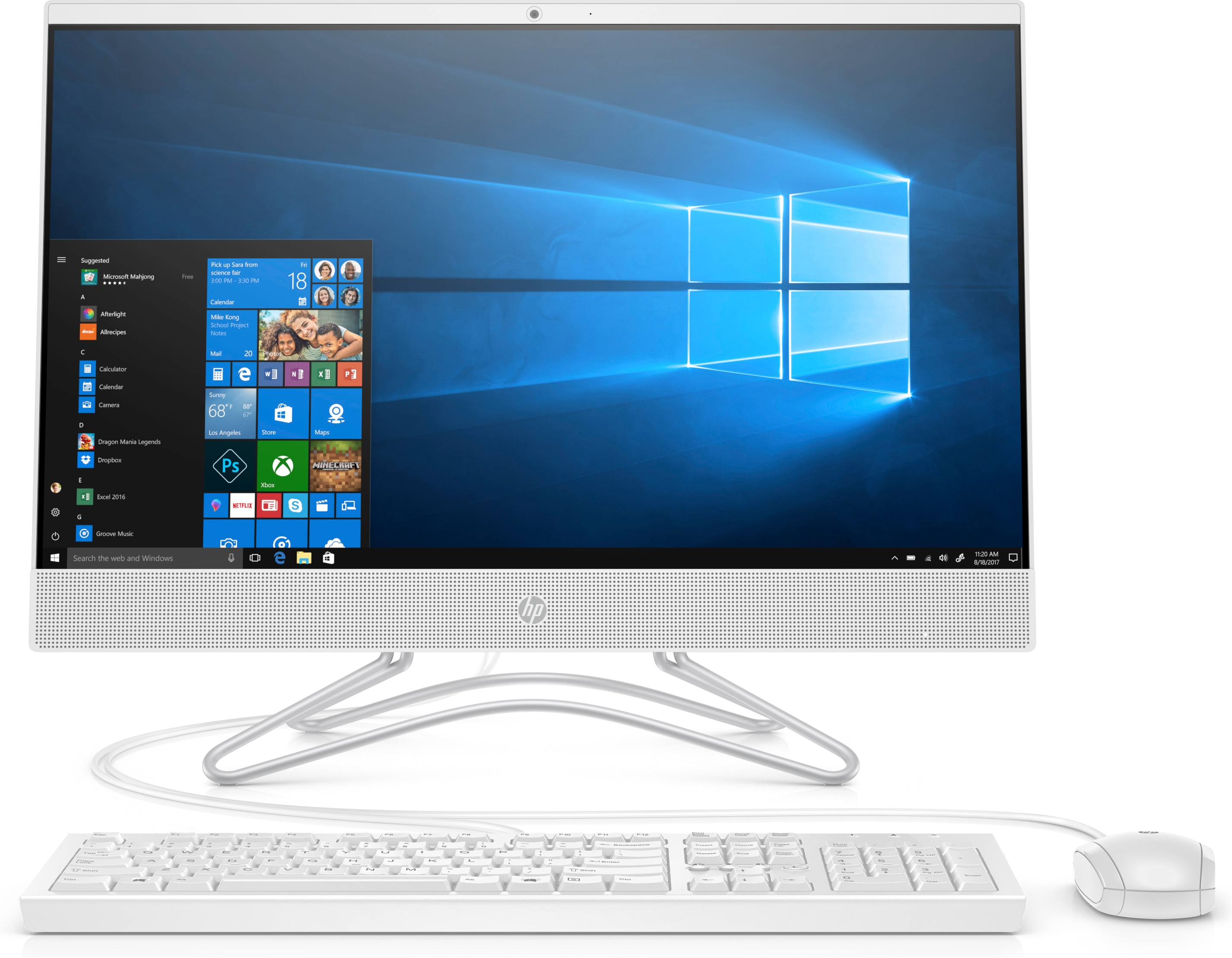 HP 8UH11EA 24-f0057nt Intel Core i5-9400T All in One PC Beyaz