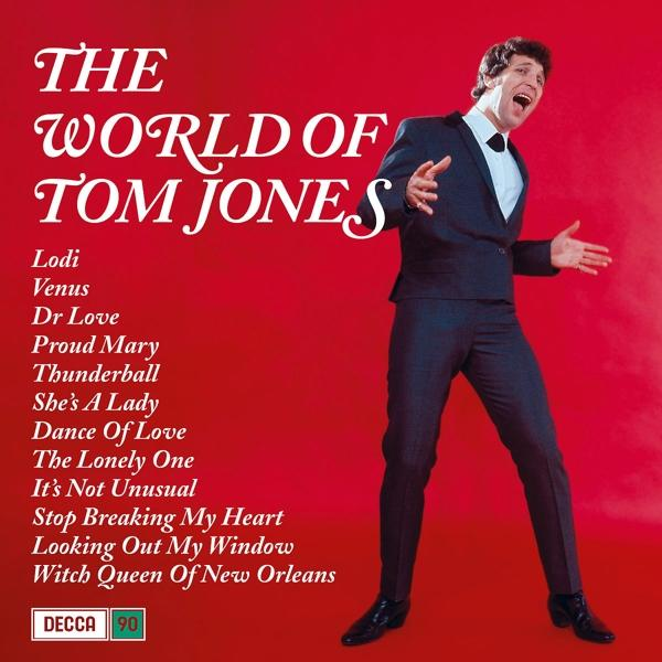 Pochette d'album : Tom Jones sur fond rouge, avec les titres des chansons à gauche.