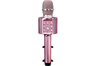 LENCO BMC-090 - Microfono Karaoke Bluetooth (Oro rosa)