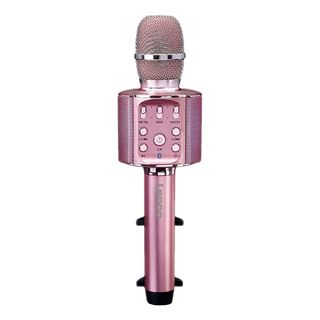 LENCO BMC-090 - Microphone karaoké Bluetooth (Or rose)