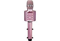 LENCO BMC-090 - Microfono Karaoke Bluetooth (Oro rosa)