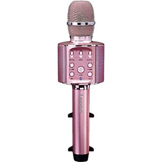 LENCO BMC-090 - Microphone karaoké Bluetooth (Or rose)