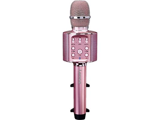 LENCO BMC-090 - Microfono Karaoke Bluetooth (Oro rosa)