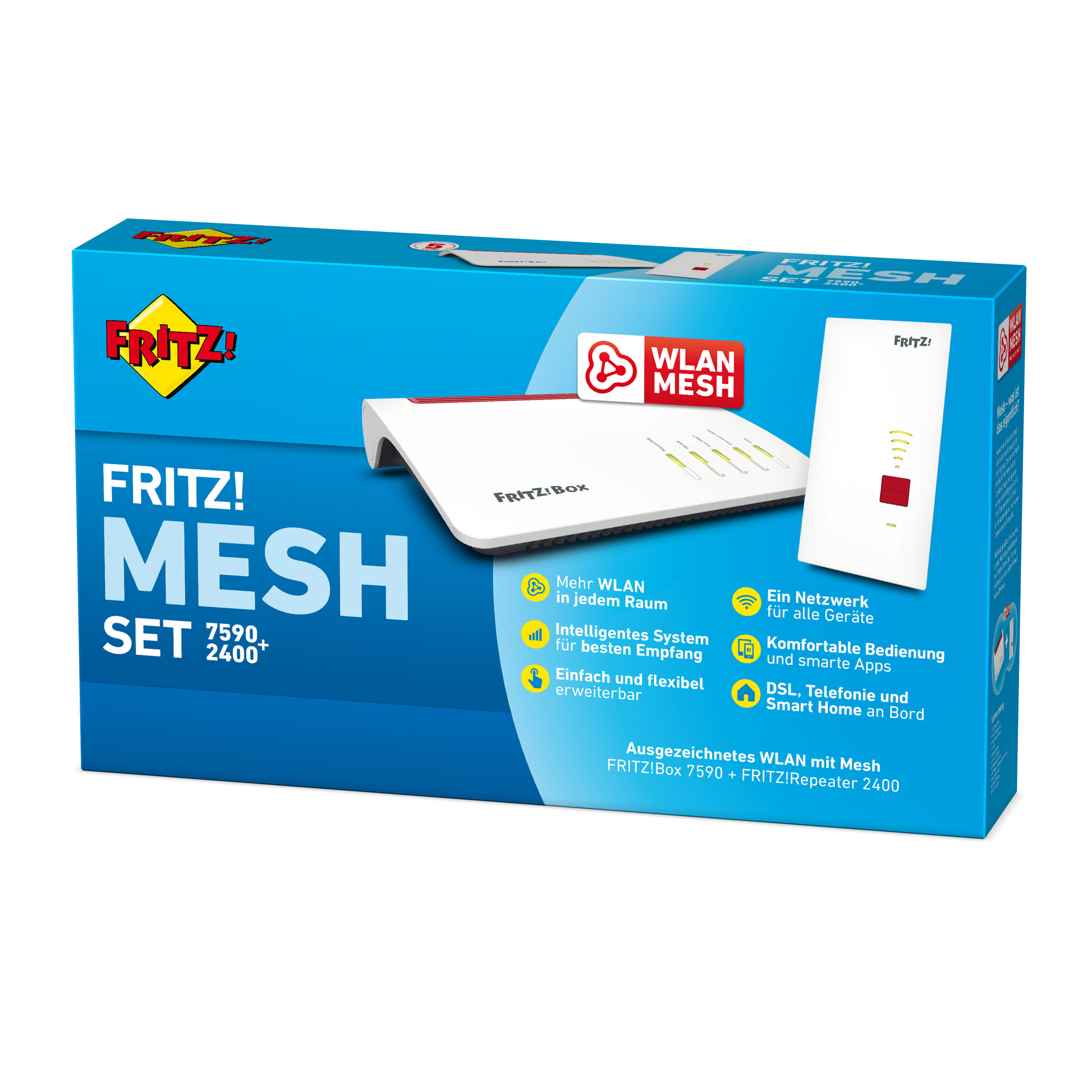 AVM FRITZ! Mesh Set 7590+2400 WLAN Mesh Router