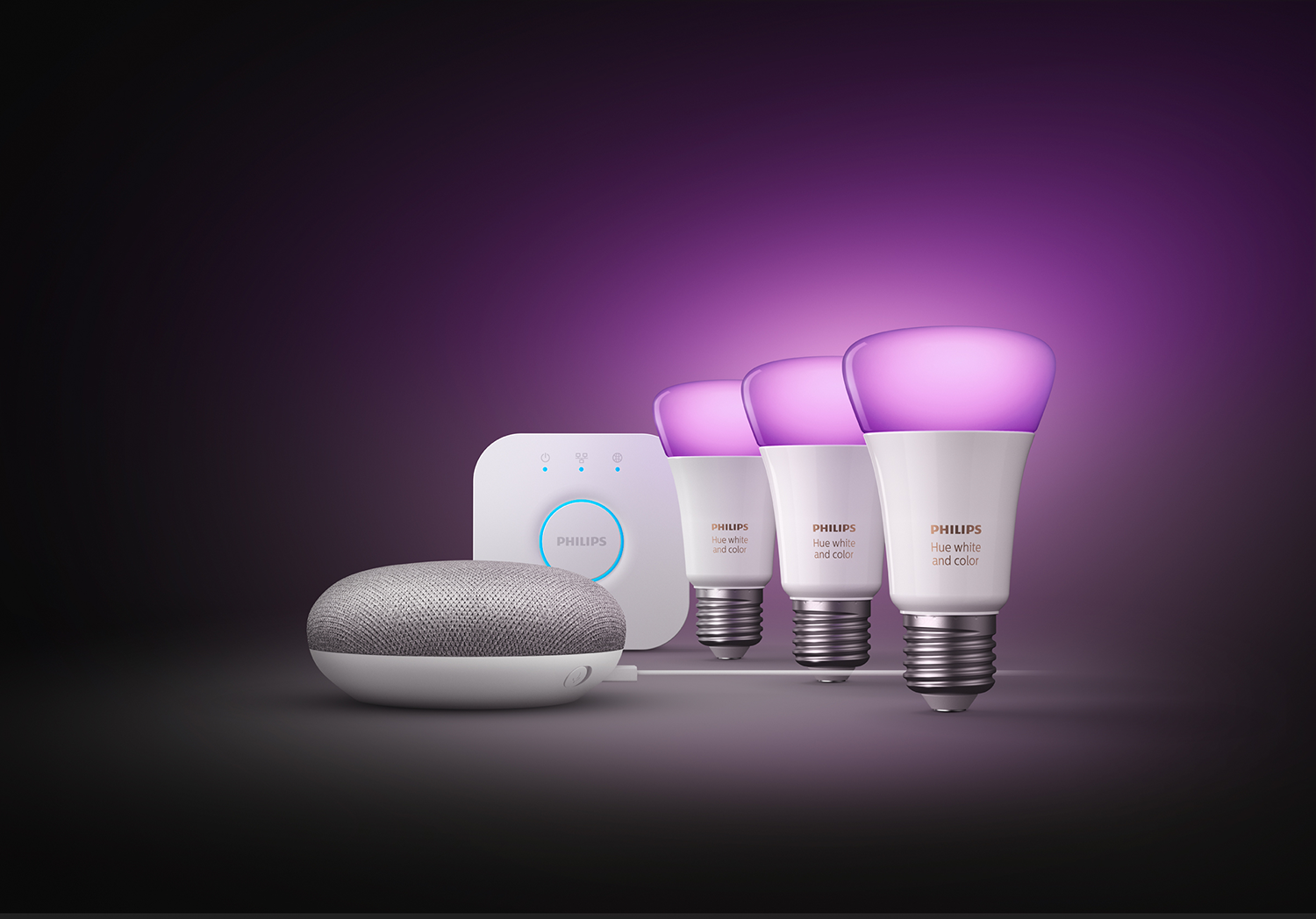 GOOGLE NEST Nest Mini en Philips Hue starterkit