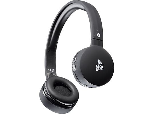 MUSIC SOUND BTMUSICSOUND - Cuffie Bluetooth (On-ear, Nero)