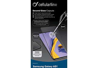 CELLULARLINE Second Glass Capsule - Verre de protection (Convient pour le modèle: Samsung Galaxy A51)