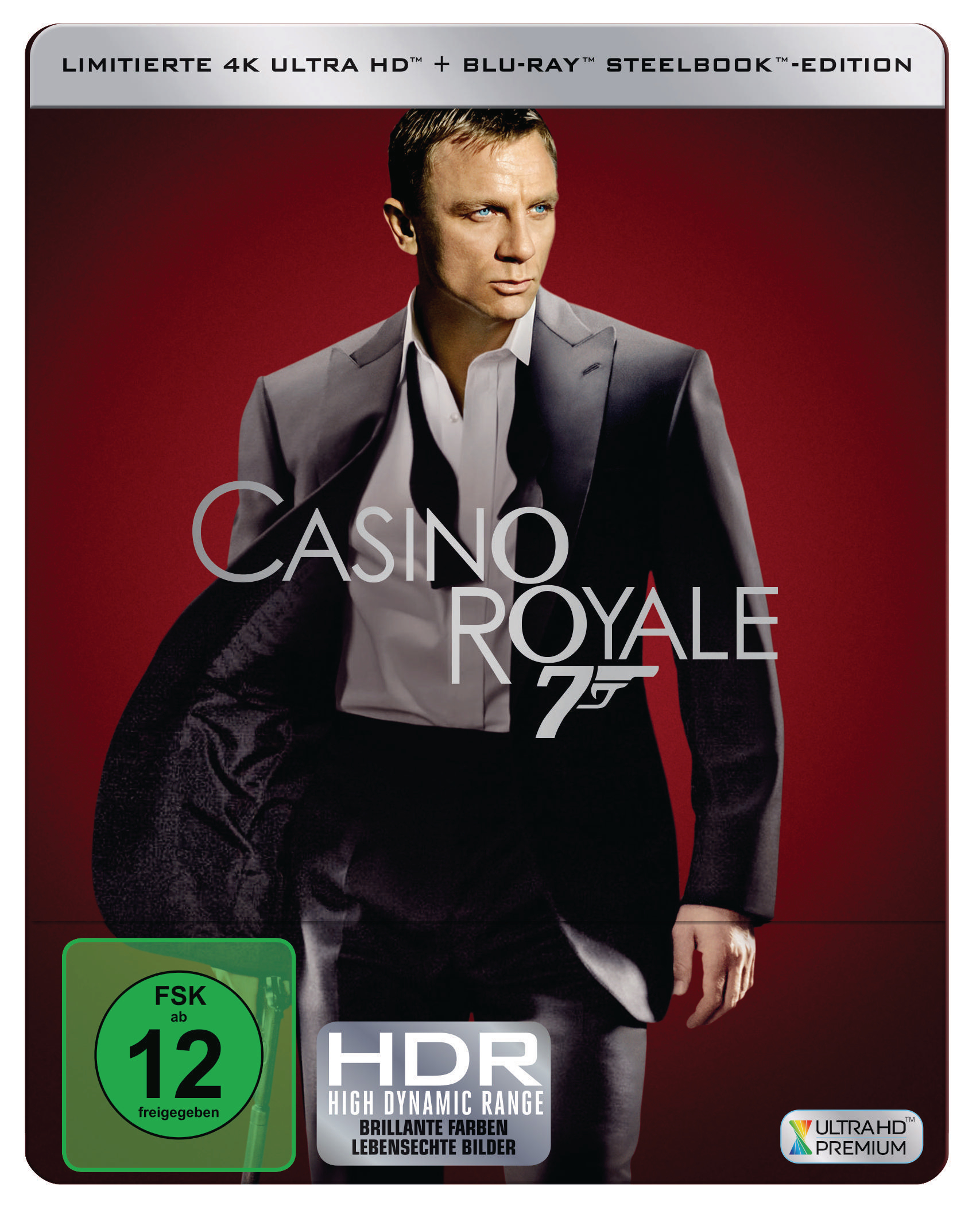 James Bond 007 - Casino Royale Limitiertes 4K Steelbook  4K Ultra HD Blu-ray + Blu-ray