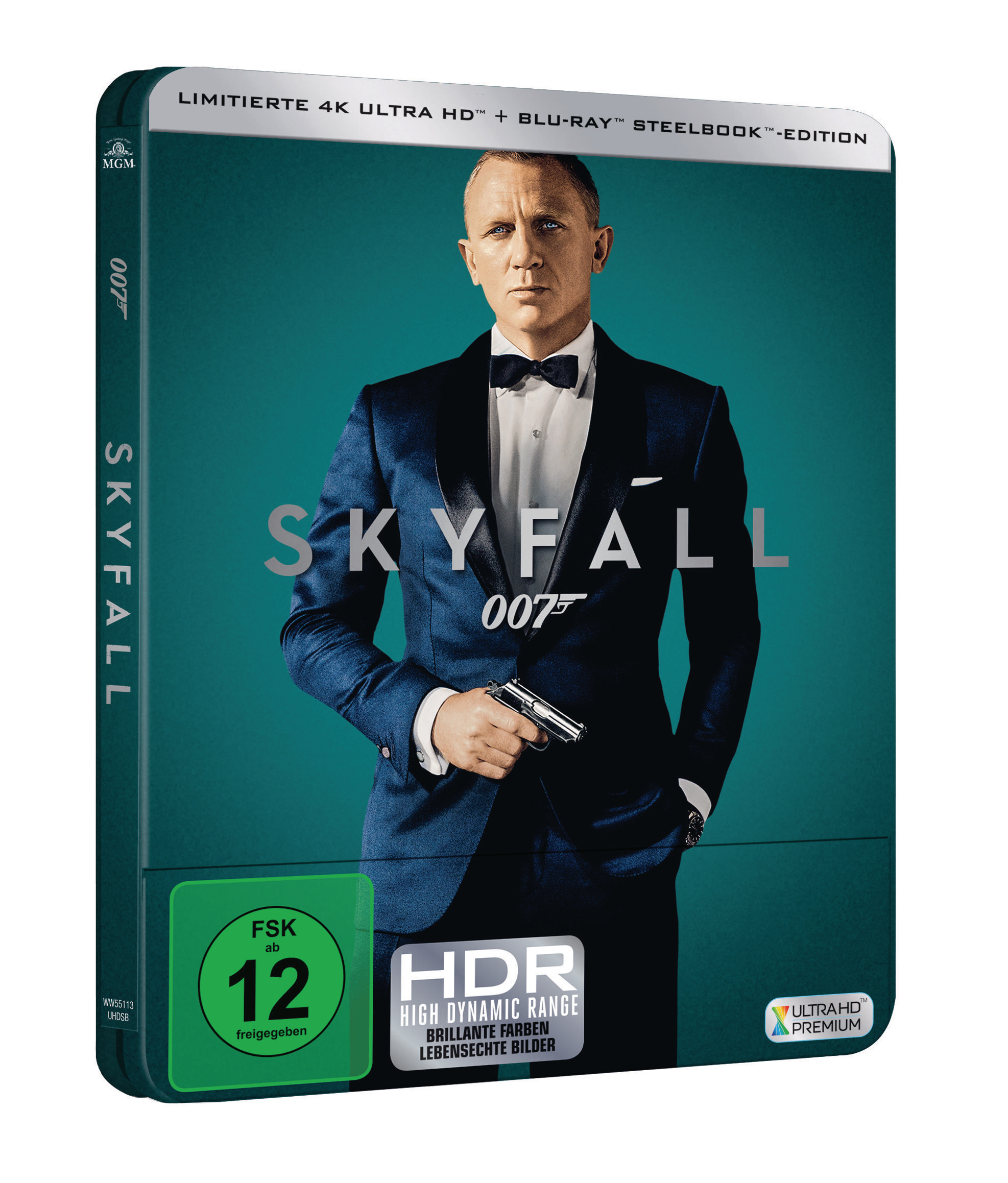 James Bond 007 - Skyfall Limitiertes 4K Steelbook  4K Ultra HD Blu-ray + Blu-ray