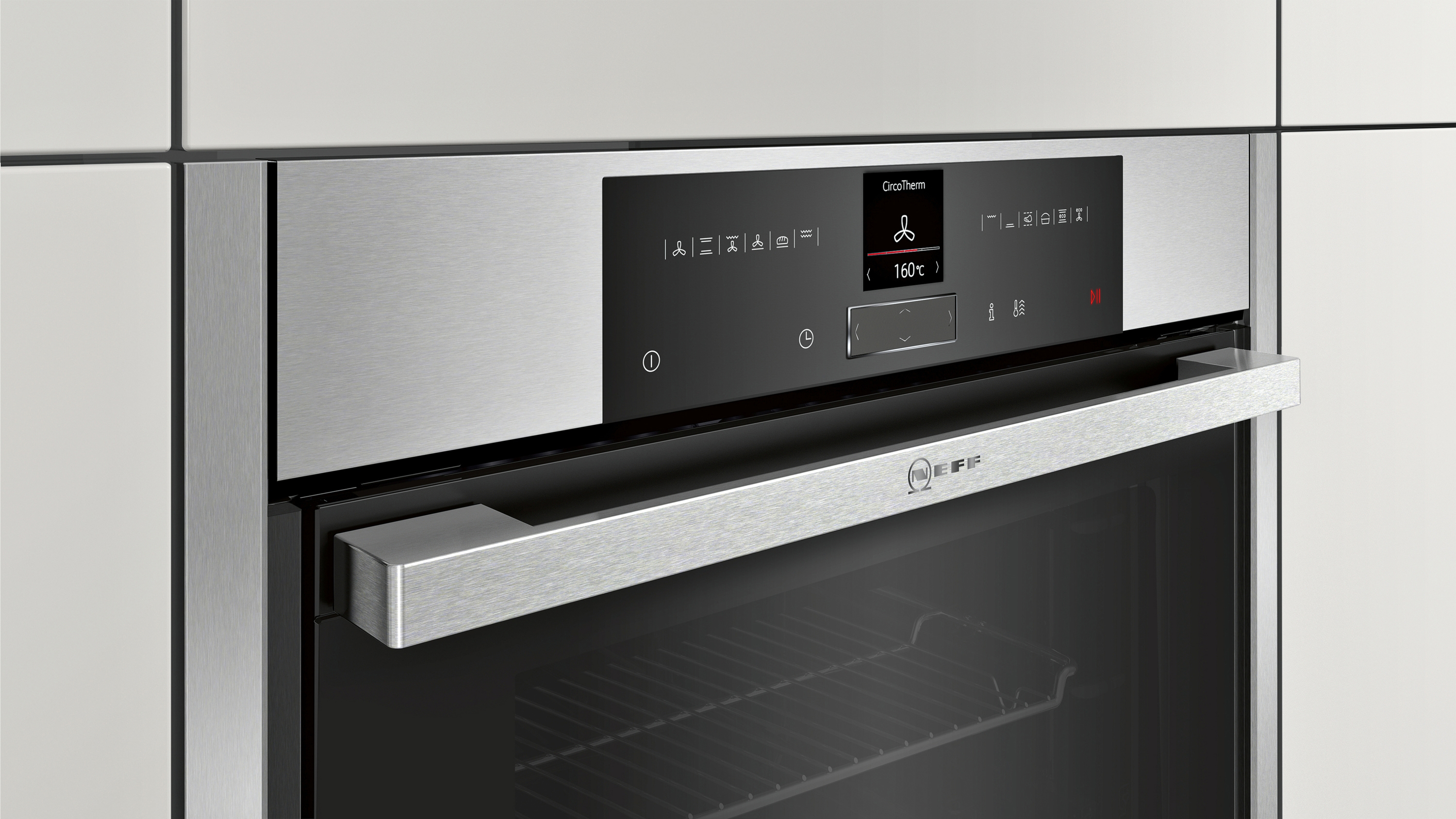 NEFF B55CR22N0, Einbaubackofen (Einbaugerät, 71 l, 596 mm breit), Slide&Hide