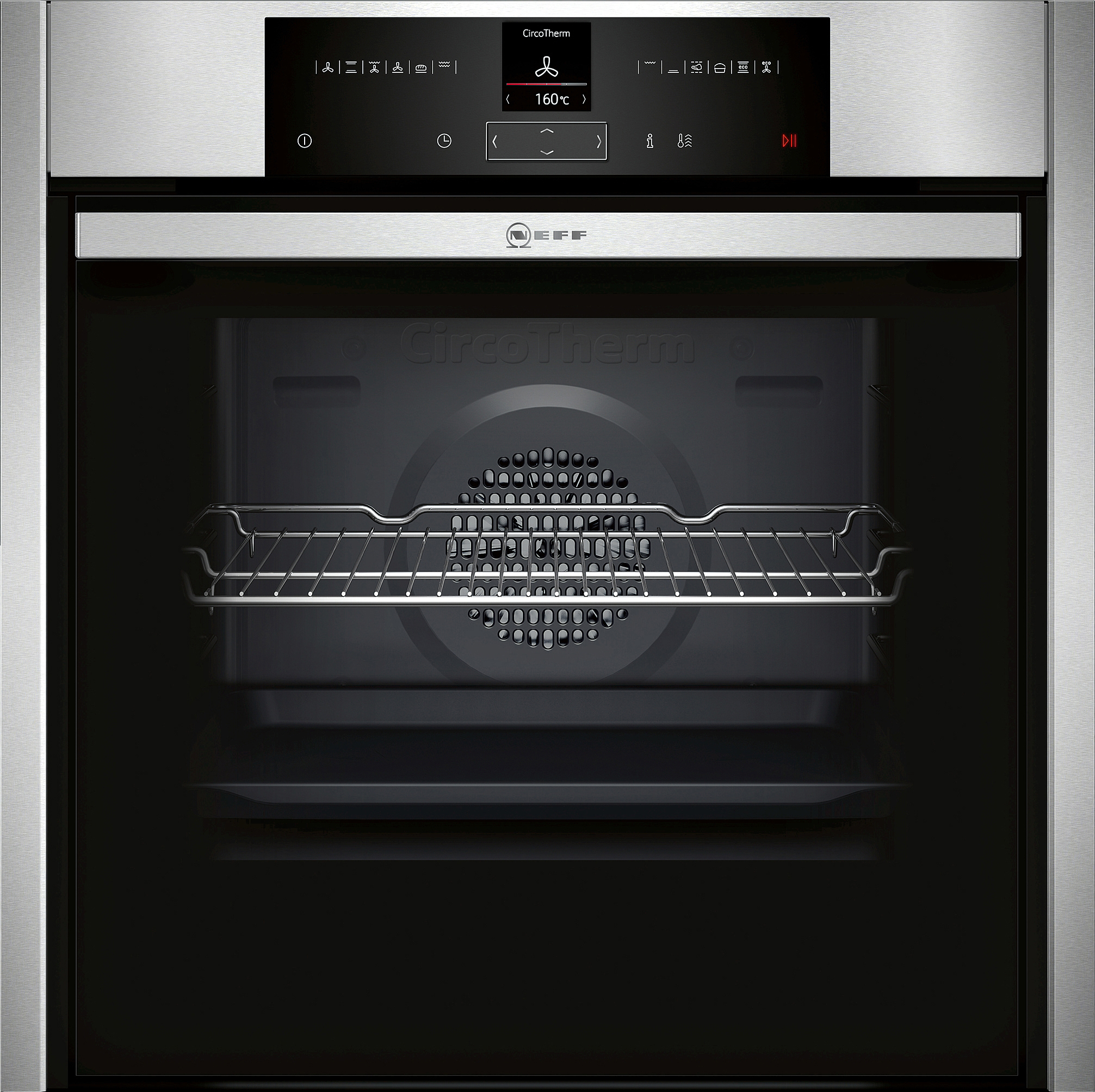 NEFF B55CR22N0, Einbaubackofen (Einbaugerät, 71 l, 596 mm breit), Slide&Hide