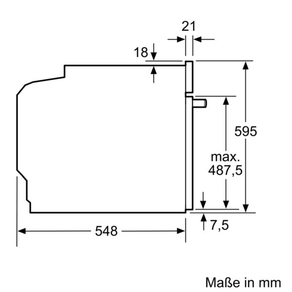 NEFF B55CR22N0, Einbaubackofen (Einbaugerät, 71 l, 596 mm breit), Slide&Hide