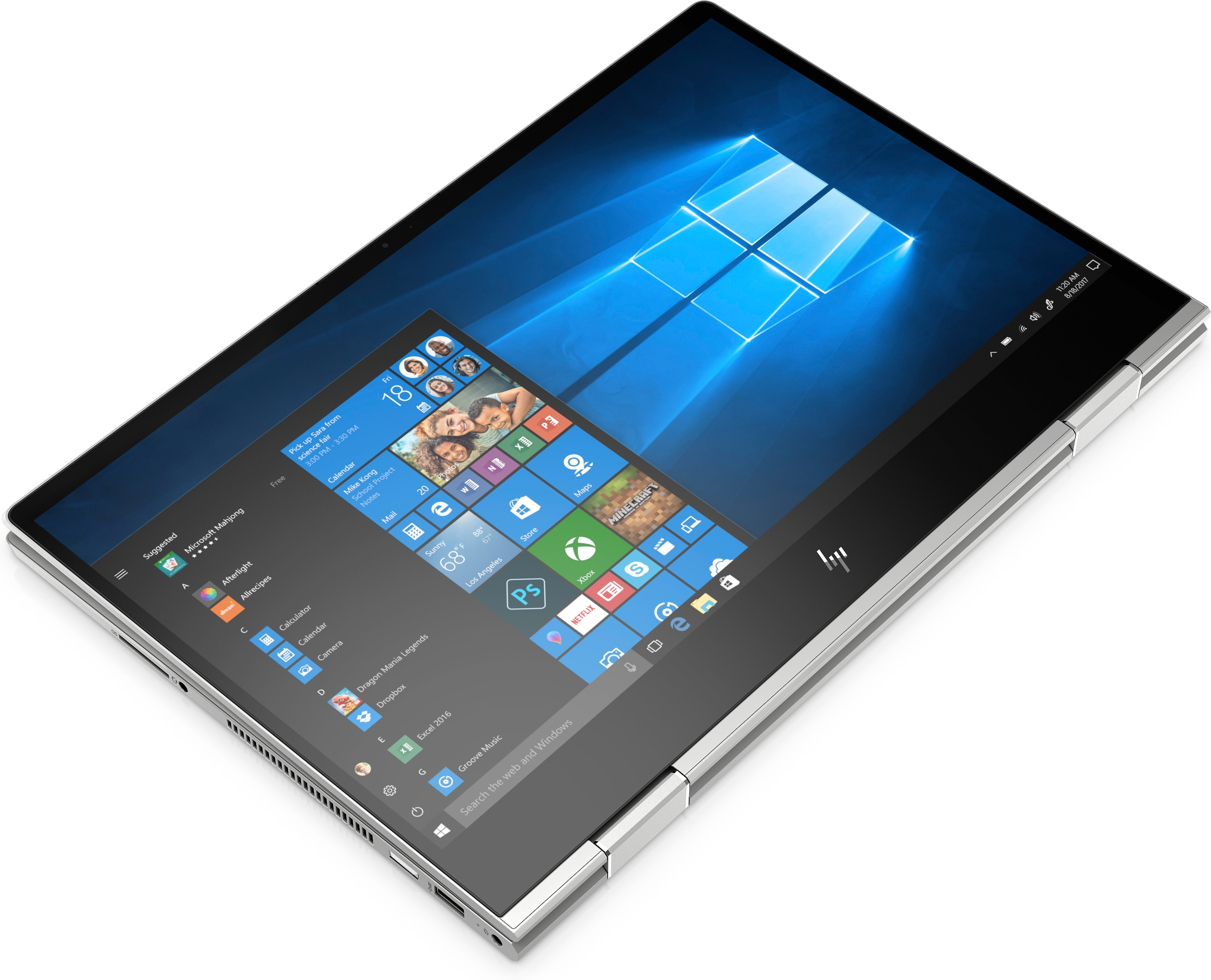 HP 7WE20EA Envy x360 15-dr1004nt 15.6" i7-10510U 8GB Ram 512SSD MX250-4GB FHD Win 10 İkisi Bir Arada Laptop Gümüş