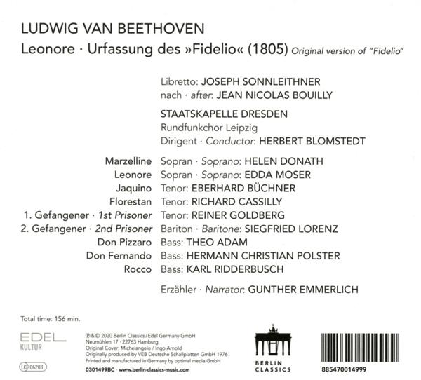Albumcover von 'Ludwig Van Beethoven' mit Namen und Details.