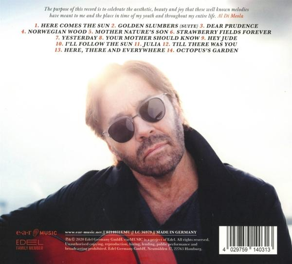 Mann mit Sonnenbrille auf CD-Cover mit Songtiteln.