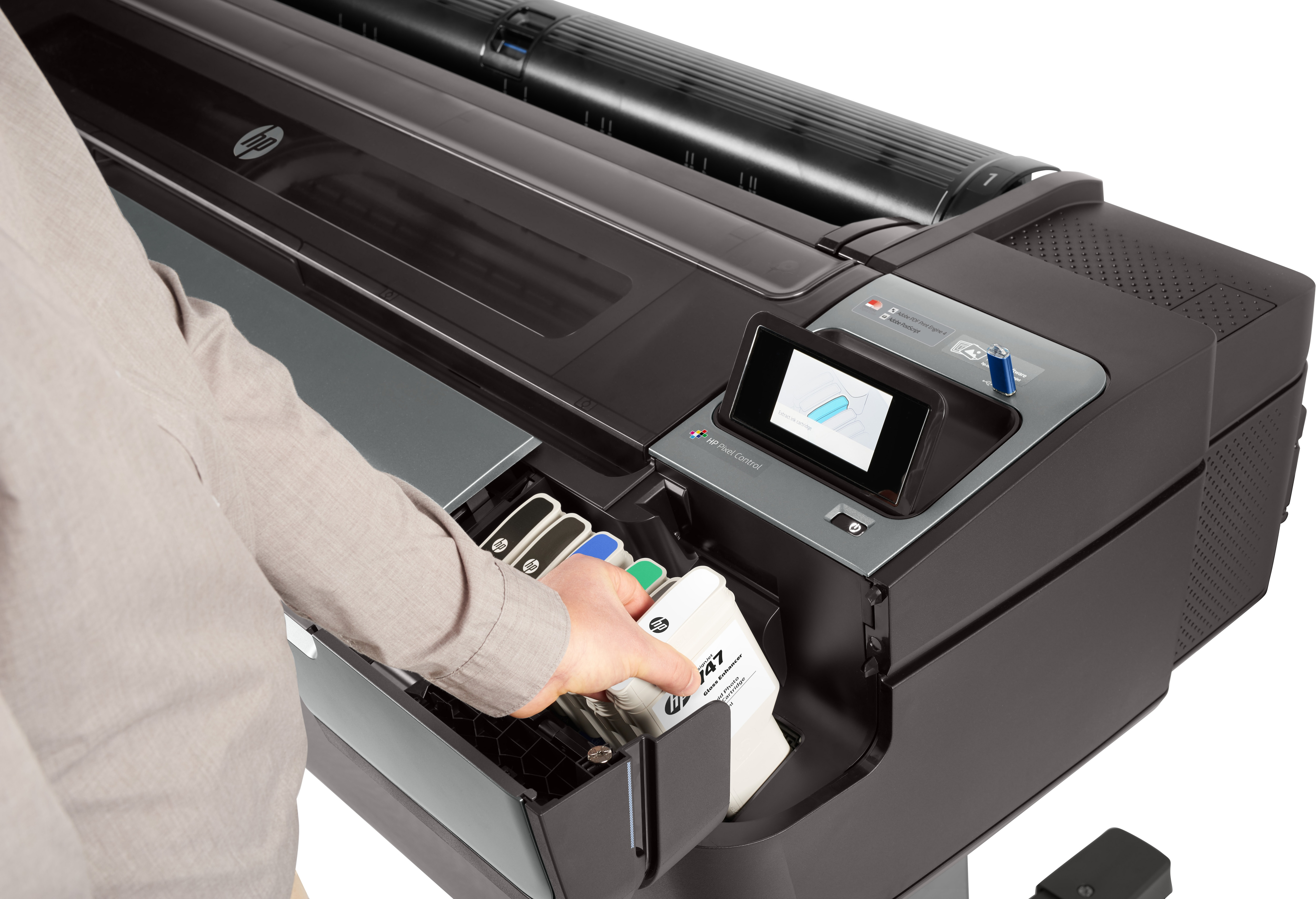 HP DesignJet Z9+dr 44 inç PostScript Yazıcı ile V Kesici