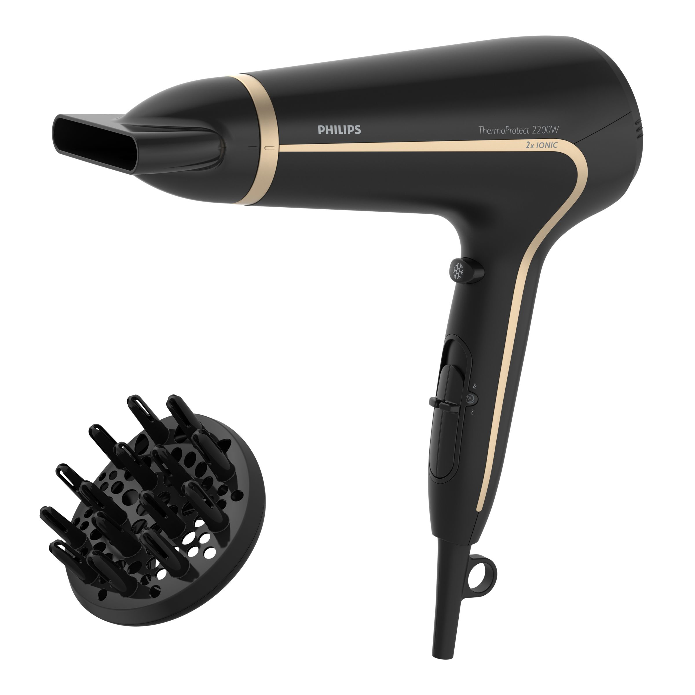 PHILIPS HP8232/20 Haartrockner Schwarz/Weiß matt (2200 Watt)