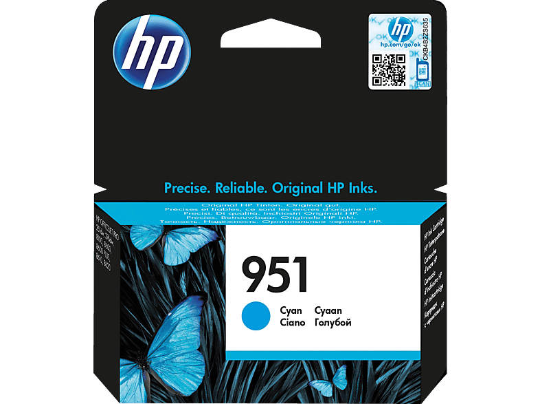 HP Tintenpatrone CN046AL – Cyan, Hohe Ausbeute, Für HP Drucker, Ca. 1500 Seiten