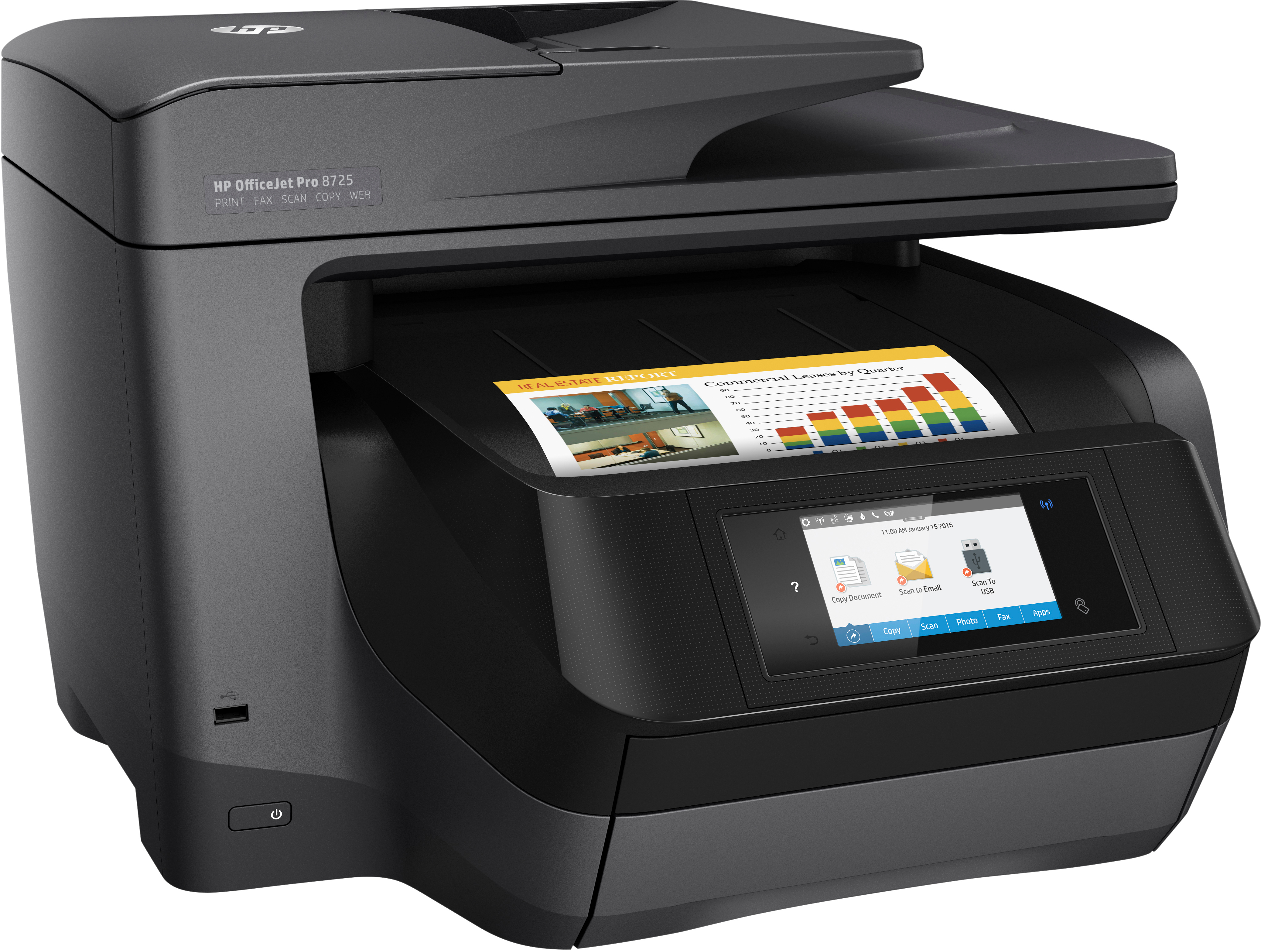 HP OfficeJet Pro 8725 (Instant Ink) 4-in-1 Multifunktionsdrucker