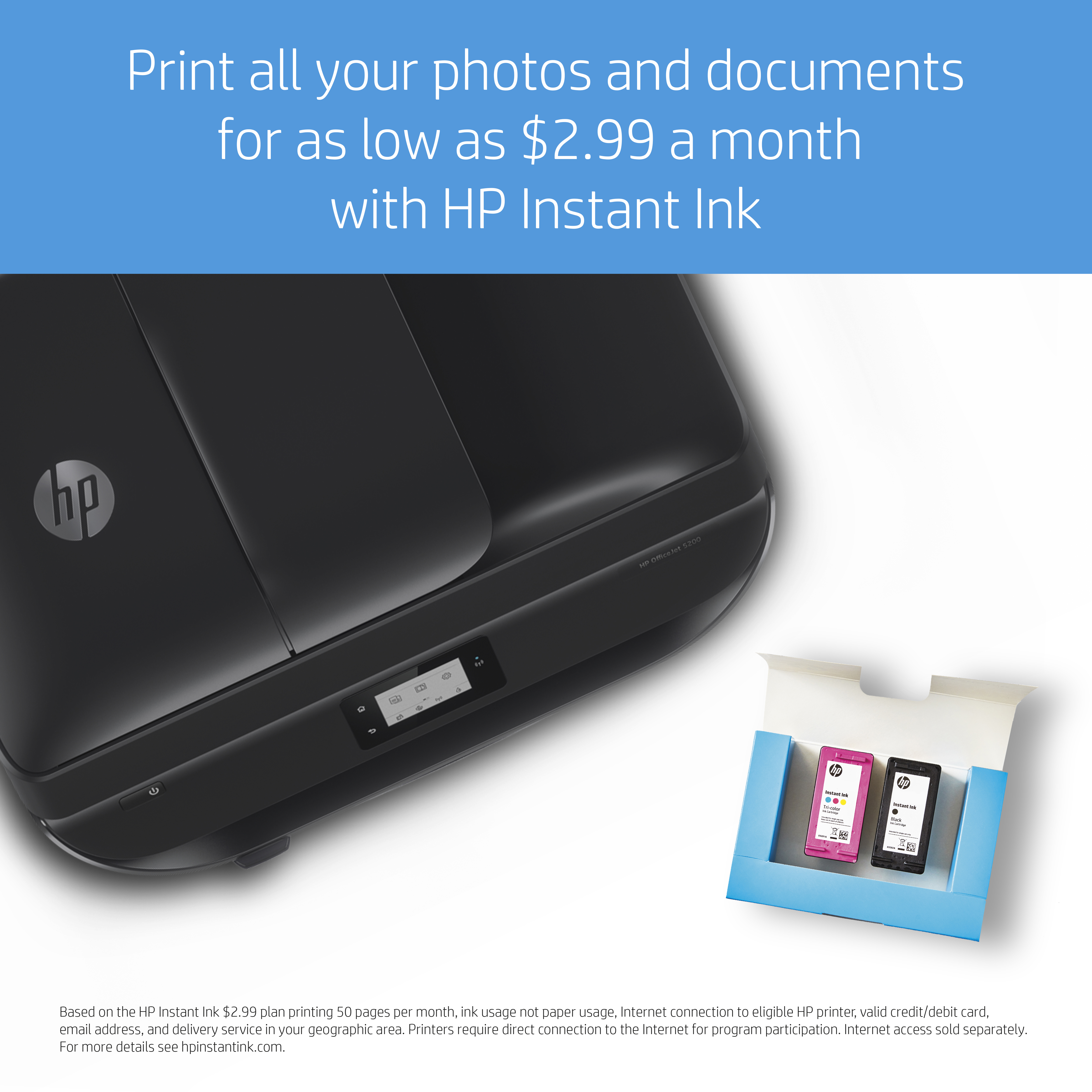 HP OfficeJet 5230 (Instant Ink) 4-in-1 Multifunktionsdrucker