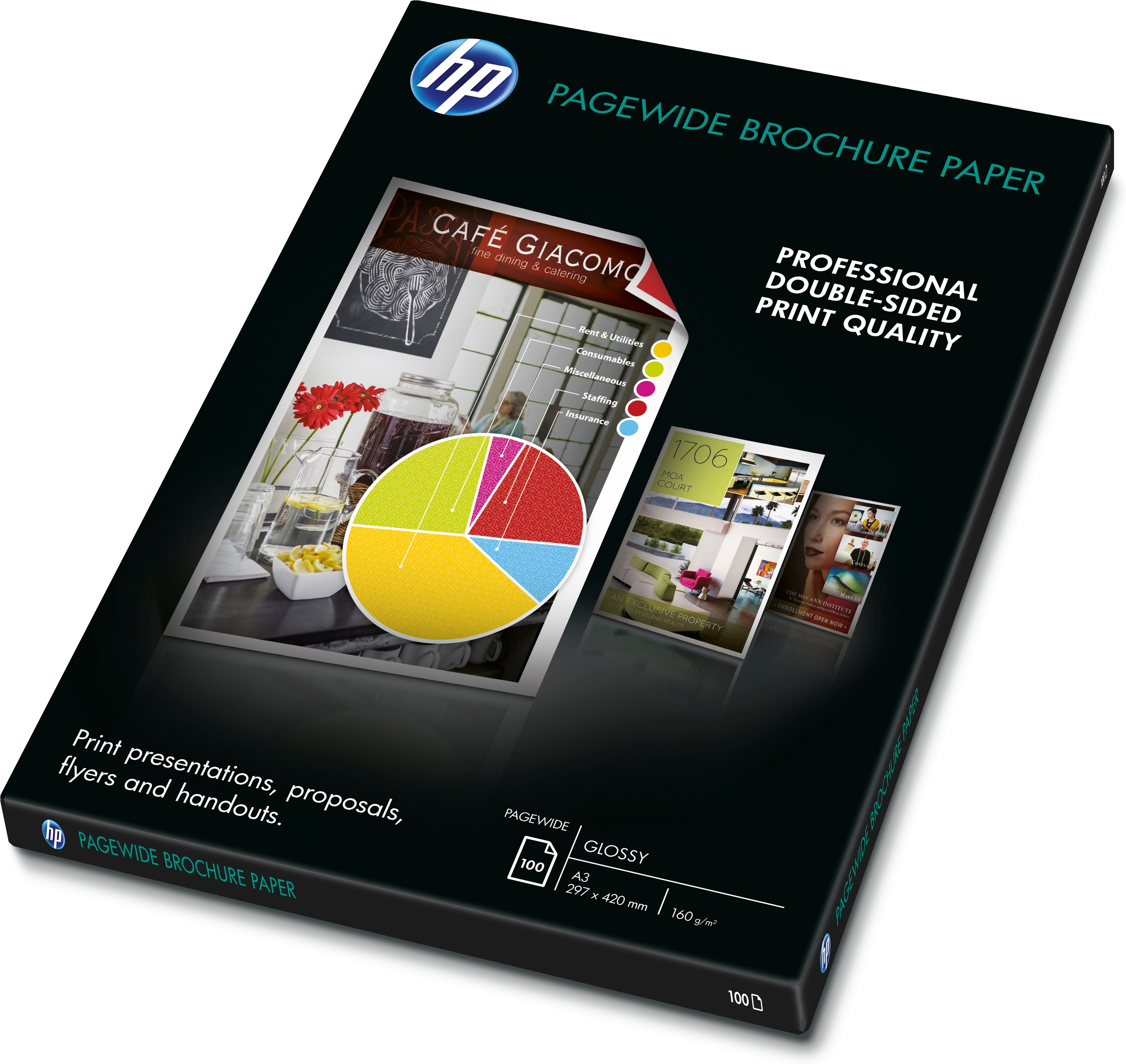 HP PageWide Broschürenpapier 297 x 420 mm A3 100 Blatt