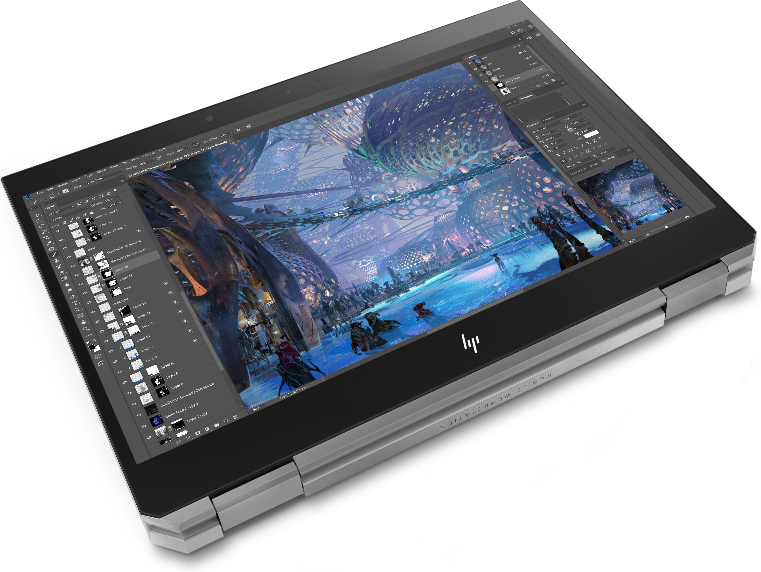 HP - B2B ZBook Studio x360 G5 - 15,6 Zoll - Intel® Core™ i7 i7-8750H - 16 GB - 512 GB