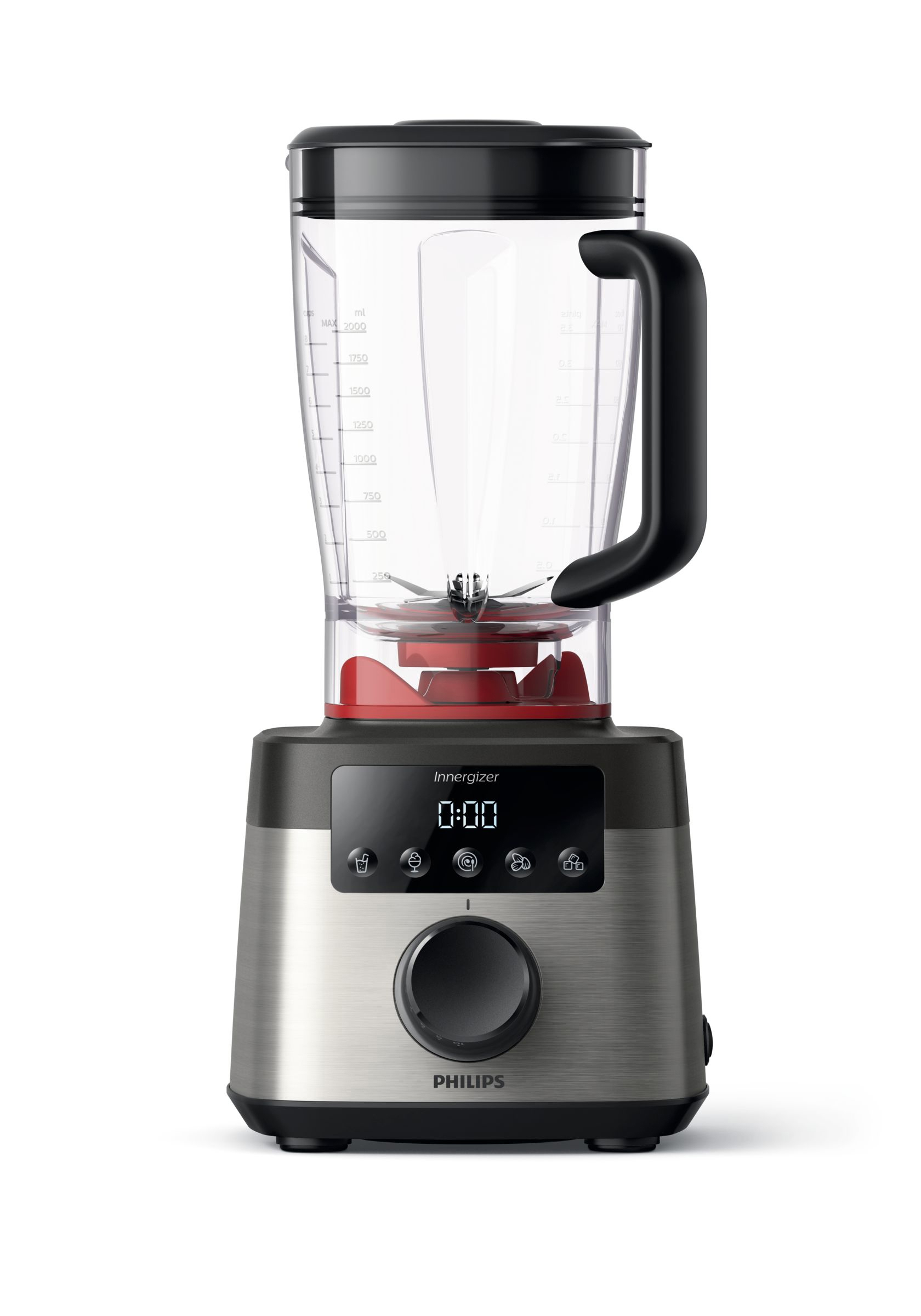 PHILIPS HR 3865/00 Hochleistungsmixer Edelstahl (2000 Watt, 2 l)
