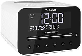TECHNISAT DIGITRADIO 52 CD Radiowecker, DAB, FM, Bluetooth, Weiß