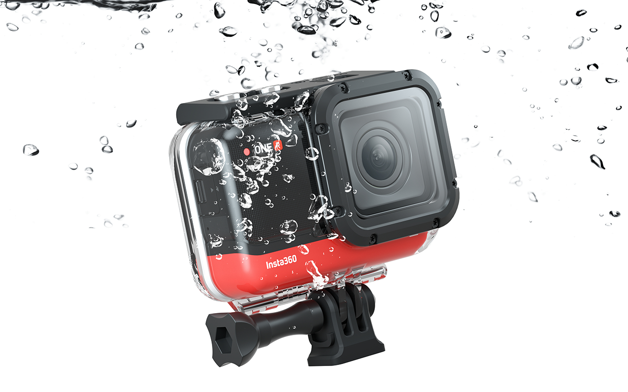 INSTA360 ONE R, Kameratasche, Schwarz/Transparent