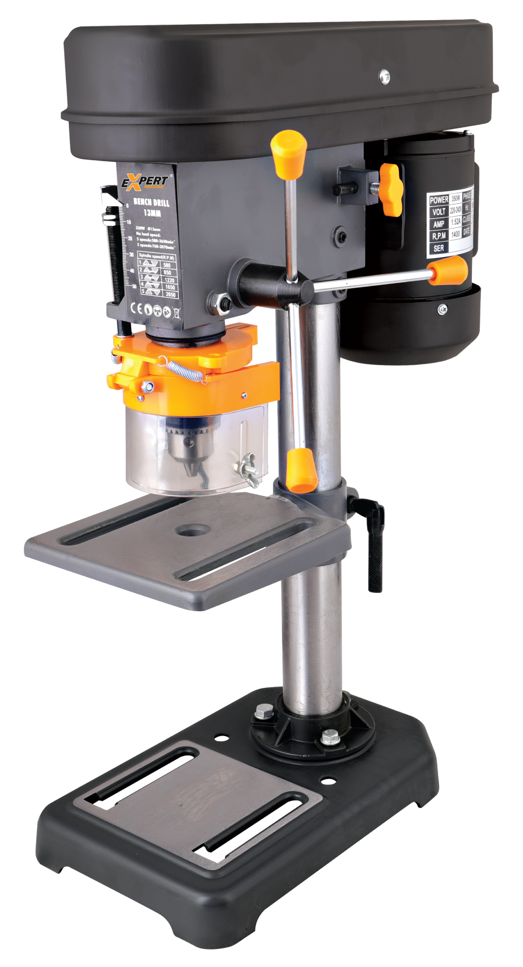 EXPERT PRO NXBD3513 Állványos fúró 350W, 13mm tokmány, 580mm