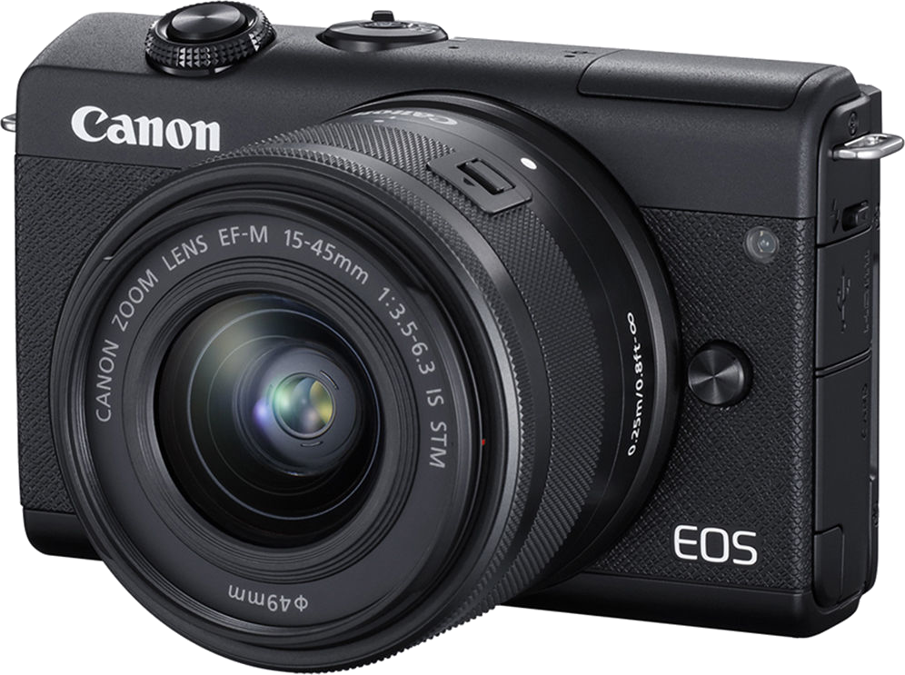 CANON EOS M200 + EF-M 15-45 mm f/3.5-6.3 IS STM kit, fekete (3699C010)