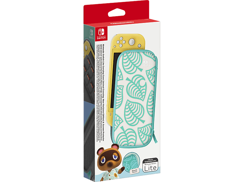 Nintendo Switch Lite Tasche Animal Crossing New Horizons Edition Schutzfolie Zubehorset Pastell Blau Weiss Pastell Grun Mediamarkt