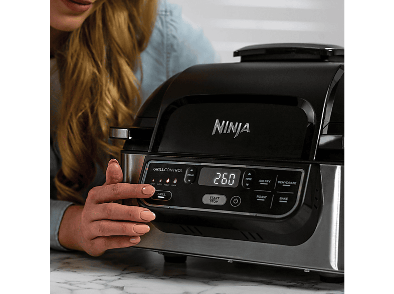 NINJA AG301EU Air Grill Heißluftfritteuse 1760 Watt Schwarz