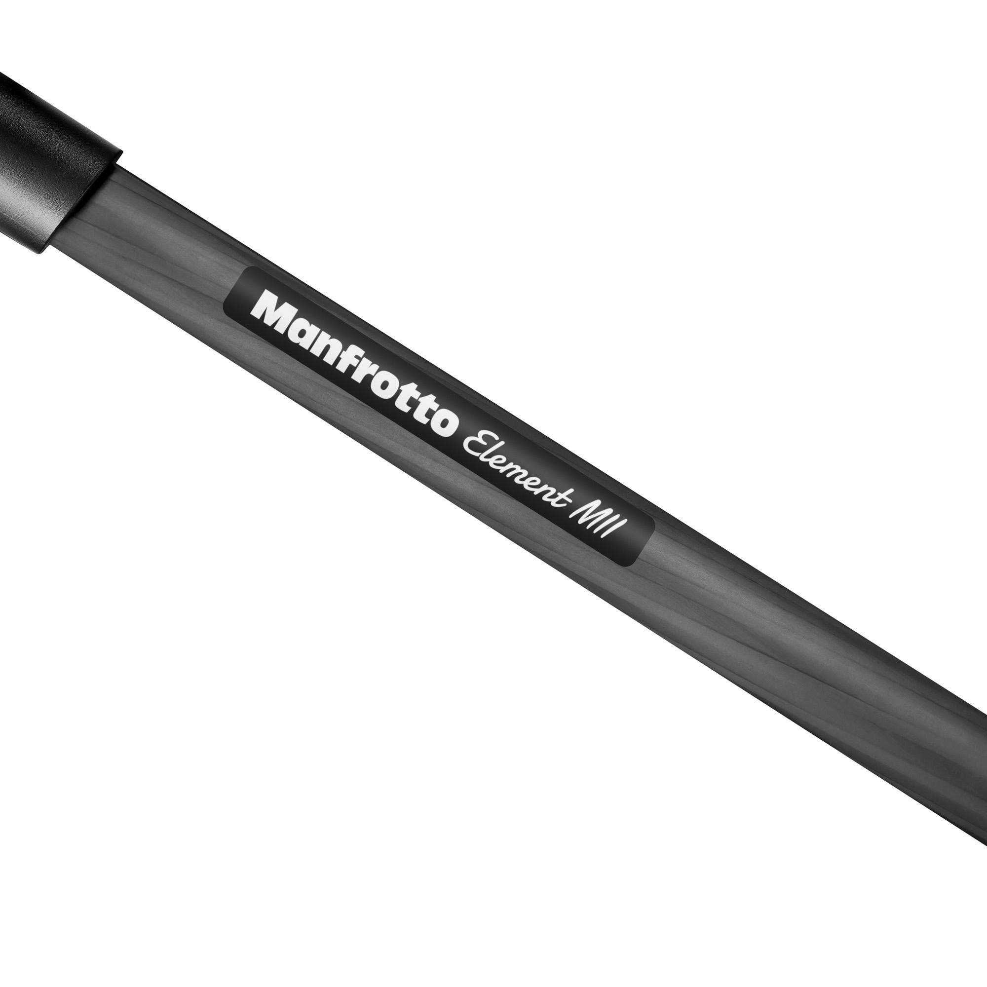 MANFROTTO MKELMII4CFM-BH ELEMENT MII MOB Dreibein Dreibeinstativ, Schwarz, Höhe offen bis 1600 mm