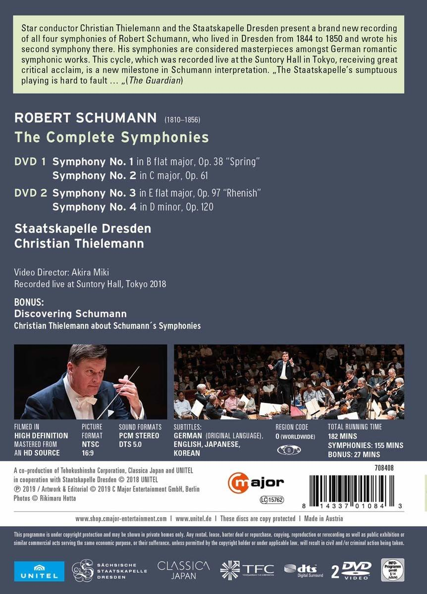 Sinfonien Schumann: (DVD) Christian Dresden, Sämtliche Staatskapelle Thielemann - -