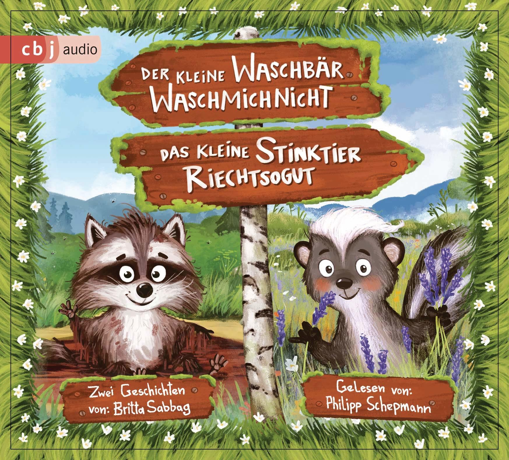 Der kleine Waschbär Waschmichnicht und das kleine Stinktier Riechtsogut  - (CD)