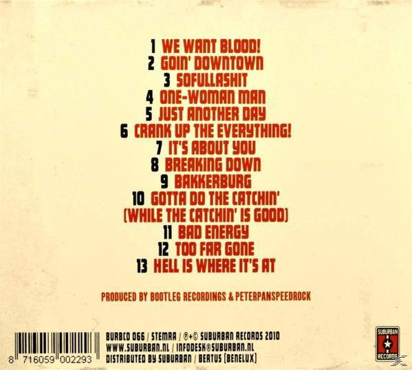 Peter Pan Speedrock - We Want Blood  - (CD)