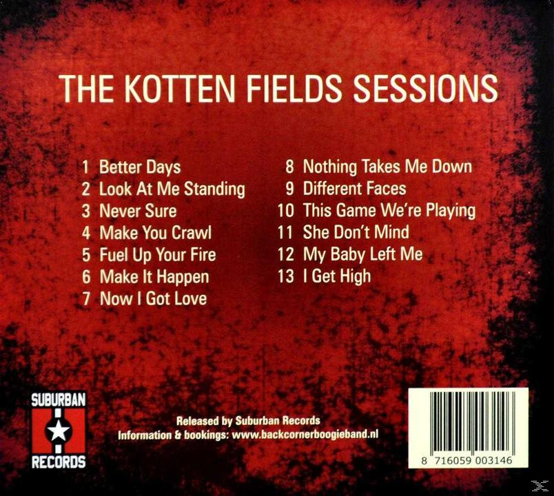 Backcorner Boogie Band - Kotten Fields Sessions  - (CD)